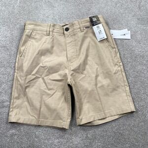Hurley Mens H2O-Dri Hybrid Shorts Khaki Tan Size 30 Stretch Performance NWT